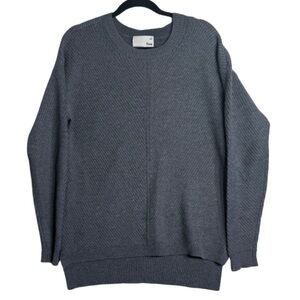 Aritzia Wilfred Free Isabelli 100% Merino Wool Pullover Sweater Size Small Grey